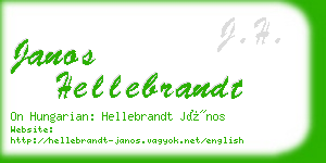 janos hellebrandt business card